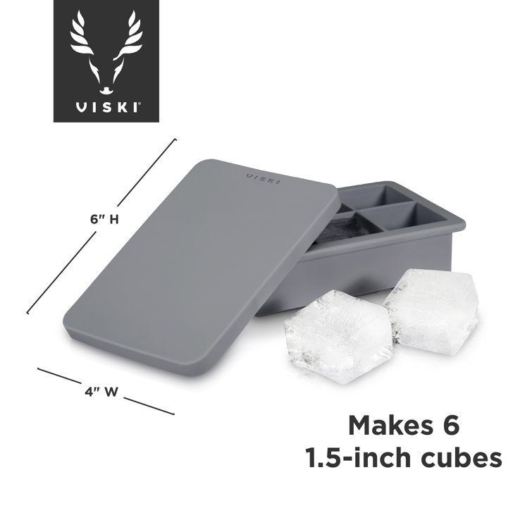 4 Pack Ice Ball Maker, Whiskey Ice Mold, Silicone Ice Square Tray, 2.5  Inches Sphere Ice Mold For W