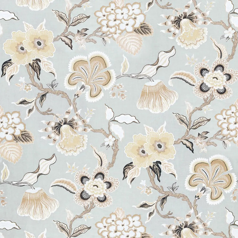 Tissu Schumacher x Celerie Kemble Hothouse, Minérale