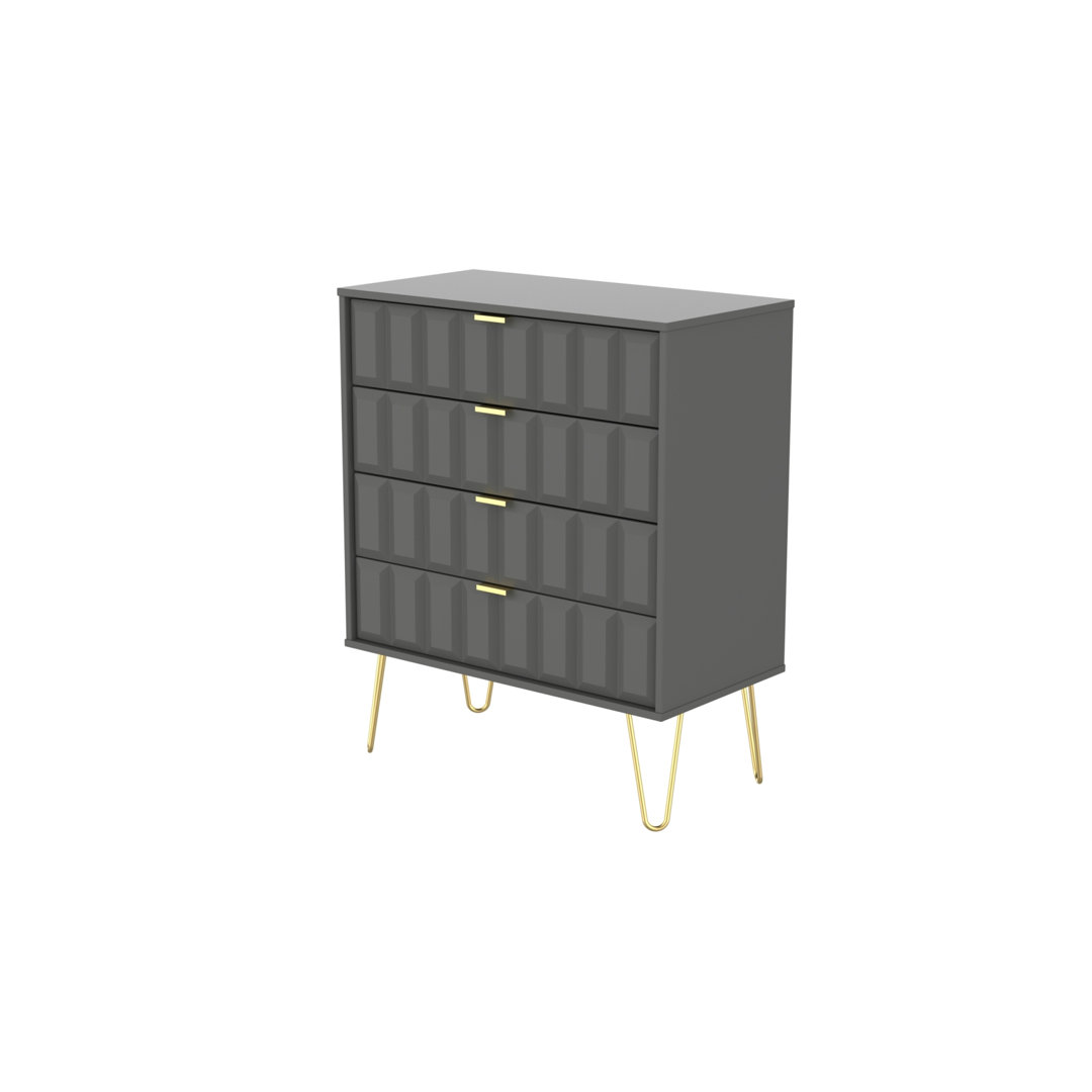 Fully Assembled Pecatonica 4 Drawer 76.5Cm W Chest of Drawers