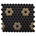 Black/Gold Flower