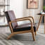 Chaise rembourrée en microfibre de style rétro-2038358720