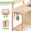 Table de rempotage d'extérieur en bois avec évier, banc de travail de table de jardin avec rangement, poste de travail pour pelouse de patio extérieur