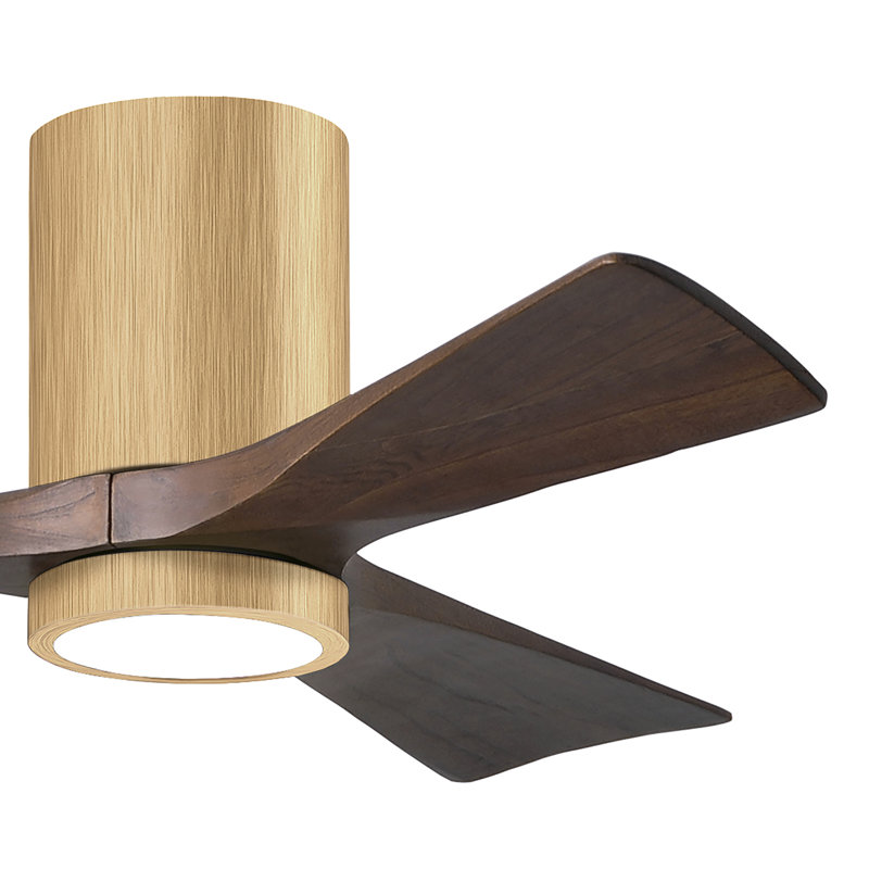 Irene LED Ceiling Fan, Walnut, Light Maple, 42"