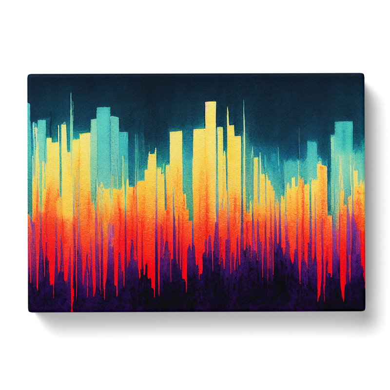 Electronic Audio Sound Bar Vol.4 Abstract - Wrapped Canvas Print, 35cm H x 50cm W x 3cm D