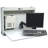 Informatics Steel Floating Desk with Power Outlet-14014634