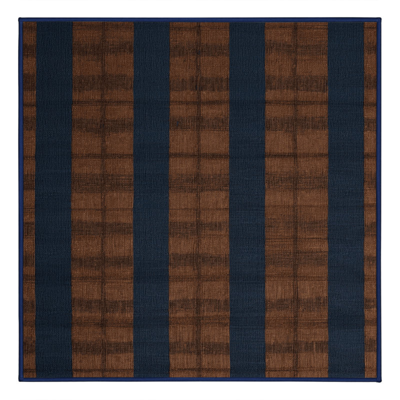Machine Washable Checkered Gray Area Rug