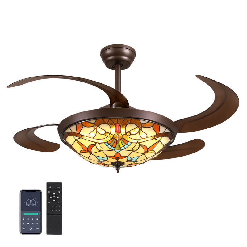 Ventilateur de plafond 48 po Tiffany Baroque Invisible