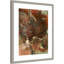«Organic Shapes in Earthy Tons of Brown and Green» par Ute Rathmann, reproduction d'art encadrée sur bois