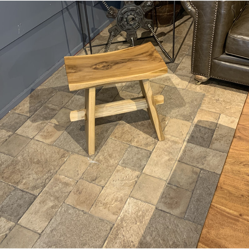 Tabouret décoratif en bois massif Fewell
