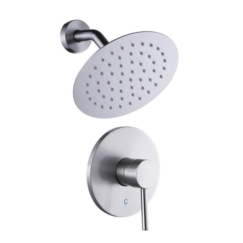 Robinet de baignoire et douche, Nickel brossé