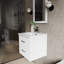 Meuble-lavabo simple blanc l 20 po x P 18 po Castor-104785265