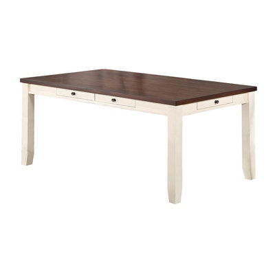 Table de salle à manger rectangulaire avec tiroirs L 63,6 po Danja