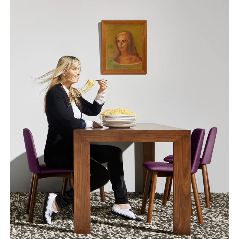 Second Best Walnut Wood Dining Table, 33" W x 76" L