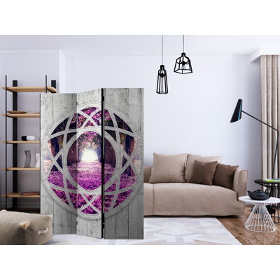 Aykeg 172cm H Solid Wood Folding Room Divider