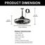 Ventilateur de plafond extérieur 19,6 po