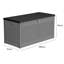 WFX Utility 109cm W 270L Water Resistant Plastic Lockable Deck Box in Grey