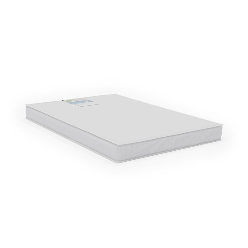 White 3" Foam Water Resistant Compact Crib Mattress