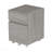 Grey Rolling Two Drawer Vertical Filing Cabinet With Secure Lock And Storage For Home Office
