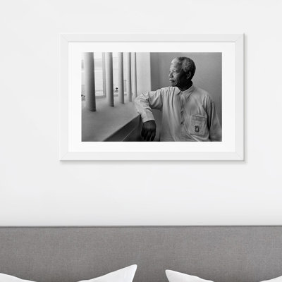 Reproduction de photo politique sur toile, "Nelson Mandela Portrait"