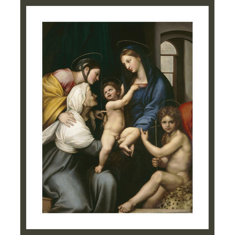 Madone de la toile par Raphael - Impression sur toile, H 40,56 po x l 33,5 po