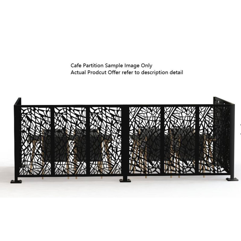 Cafe and Restaurant 3 Panel Office Partition