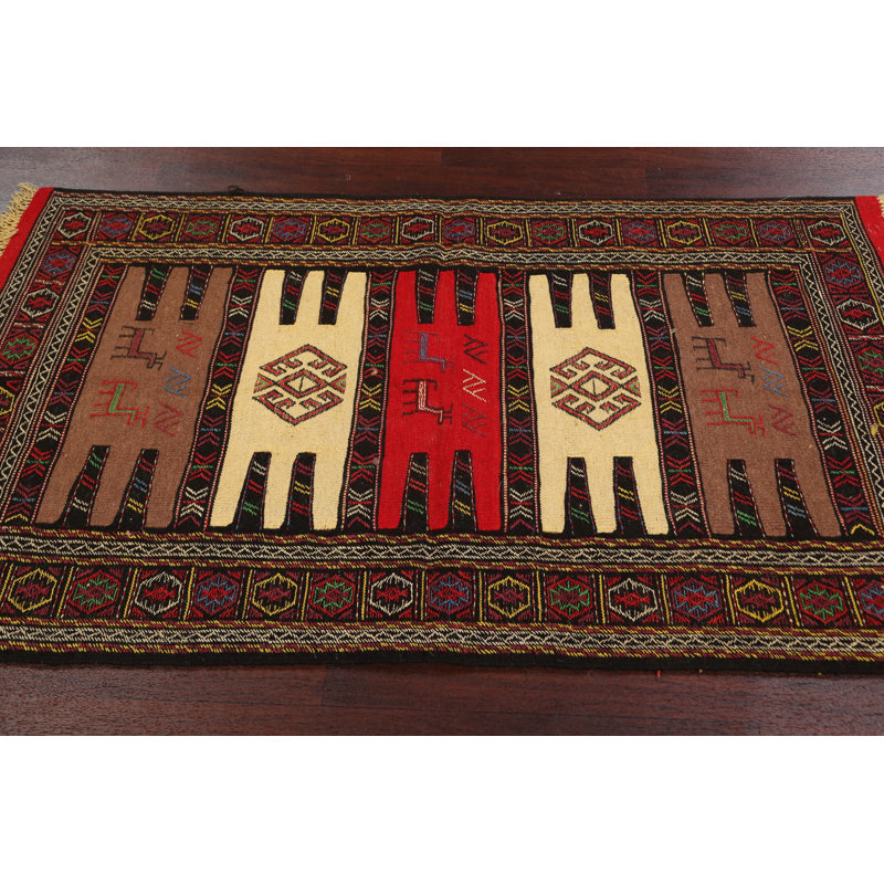 One-of-a-Kind 3'2" X 5'6" New Age Wool Area Rug in