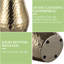 Gold Brass 67cm Metal Table Vase