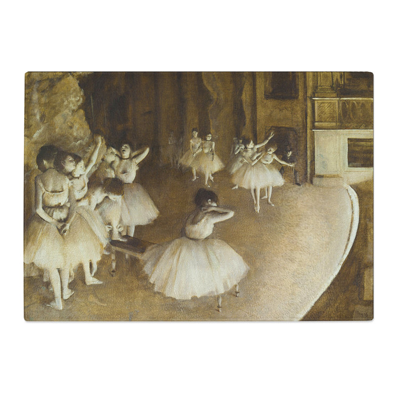 Ballet Rehearsal on Stage by Edgar Degas Chopping Board, 0.4cm H x 20cm W x 29cm L