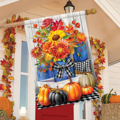 Drapeau d'automne des bocaux Mason