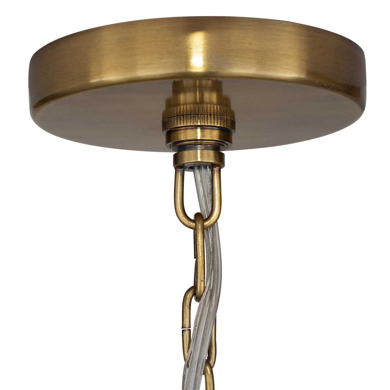 Luminaire suspendu en laiton martelé 1 lumière Uttermost Lemont