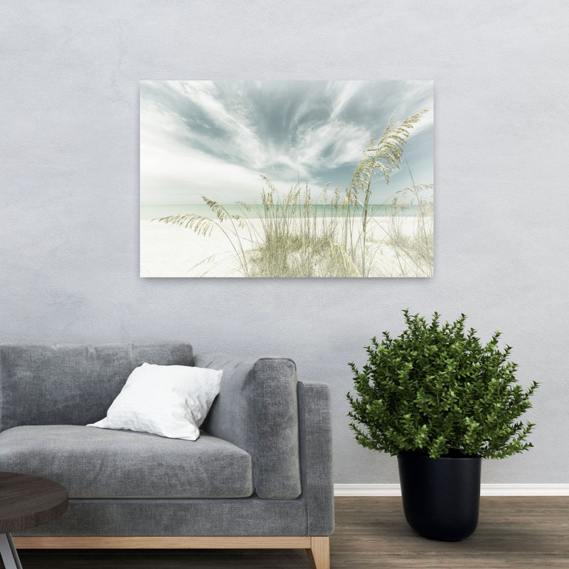 Art contemporain rétro, art côtier rétro, H 32 po x l 48 po