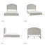 Lit plateforme tapissier Harutiun avec housse lavable et tête de lit réglable-1638709642-1638709640