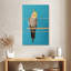 Cockatiel Brampt sur bleu-108596612