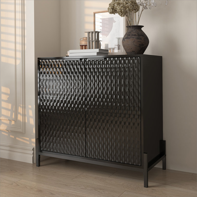Tiet Sideboard, Black, 31.5" H x 33.1" W x 15.74" D