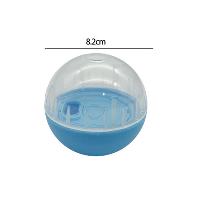 Interactive Dog Treat Puzzle Toy | Food Dispenser Ball 3.2" for Mental Stimulation, Anxiety & Boredom Relief,Blue(Small/Medium Dogs)