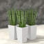 Ensemble de pots à fleurs blancs spacieux en polyéthylène durable pour un décor moderne