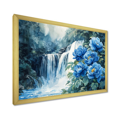 Peonies By The Waterfall V - Peonies Wall Art