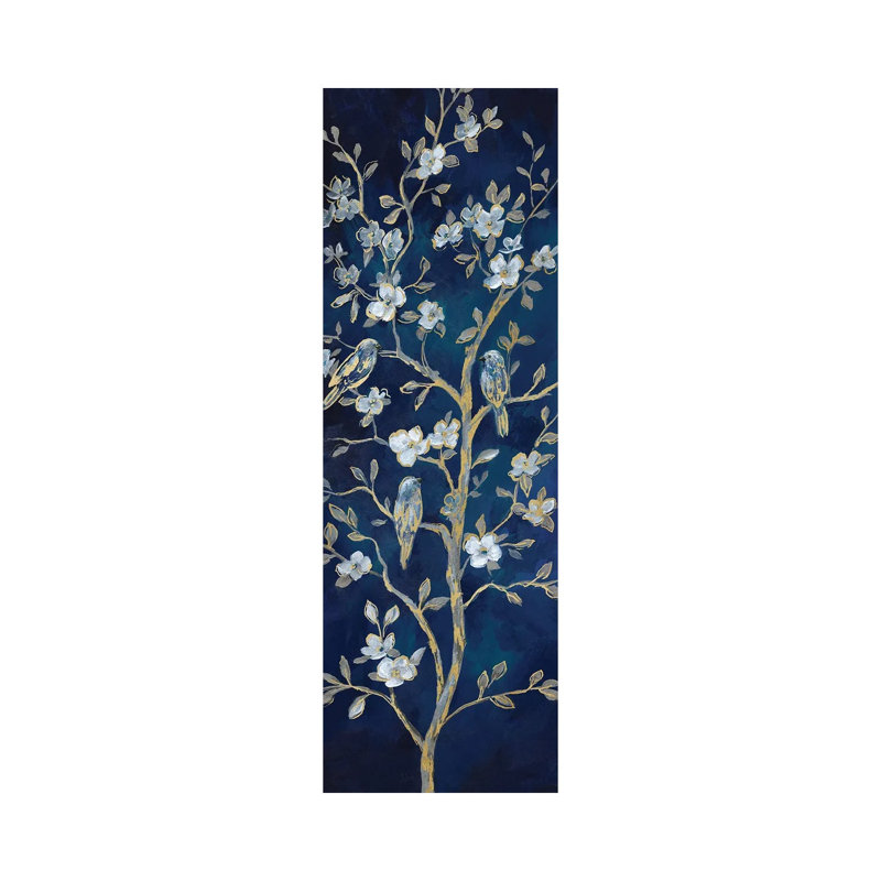 Indigo Spring I by Nan - Wrapped Canvas Panoramic Gallery-Wrapped Canvas Giclée, 30.48 cm H x 91.44 cm W x 3.175 cm D
