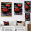 Romantique rouge Monocrhome Lotus Pond I - art mural Lotus-597770498-597770515