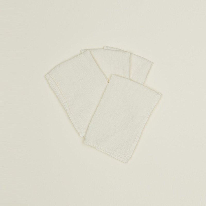Simple Linen Napkin - Set Of 4, Ivory