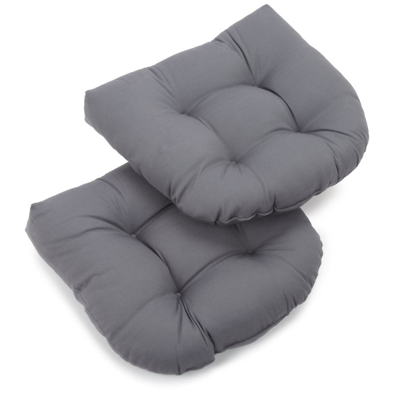 Outdoor 5'' Seat Cushion, Gray, Microsuede