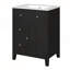 Meuble-lavabo moderne de 24 pouces avec lavabo en céramique, deux tiroirs et porte à fermeture douce pour les petits espaces-1194304519