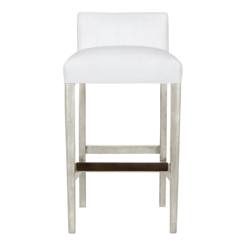 Gin Fizz Upholstered Stool with Solid Wood Frame, No, Nadia Steam, Wrenn