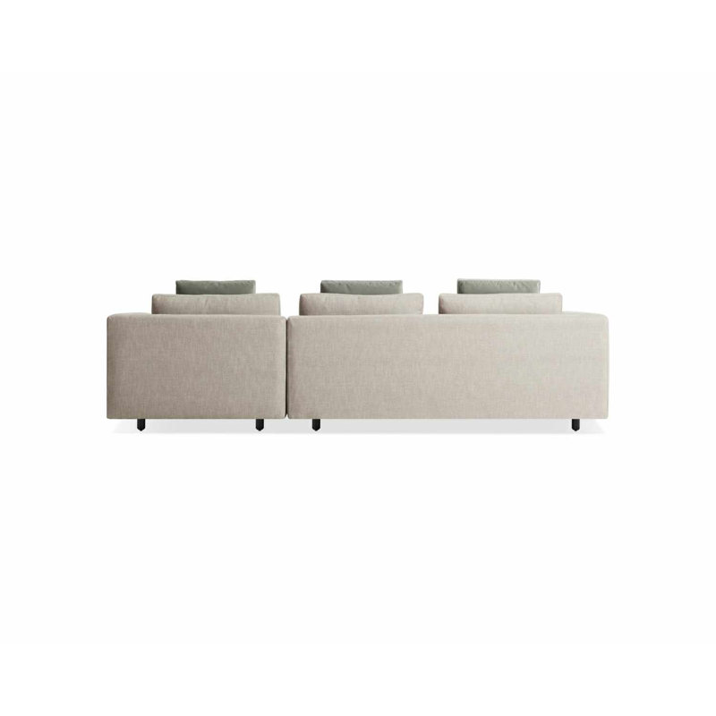 Hands Down Chaise Sectional, Right Hand Facing, Landa Stone