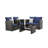 4-Piece Wicker Patio Conversation Set with Glass Table and Blue Cushions-1211075933-1211075922