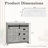  36" Farmhouse Single Bathroom Vanity With Ceramic Top, Sliding Barn Door Sink Vanity, Gray