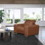 Fauteuil inclinable standard en cuir fleur gris 49 po Grischy-61069276