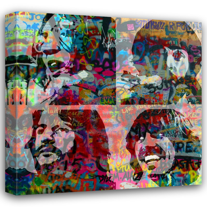 «Beatles Letitbe lourd» par Stephen Chambers, impression sur toile tendue, H 15 po x l 15 po x P 1,5 po