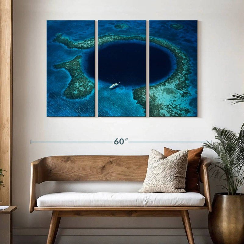 Sebbie Belize Great Blue Hole, H 32 po x l 50 po