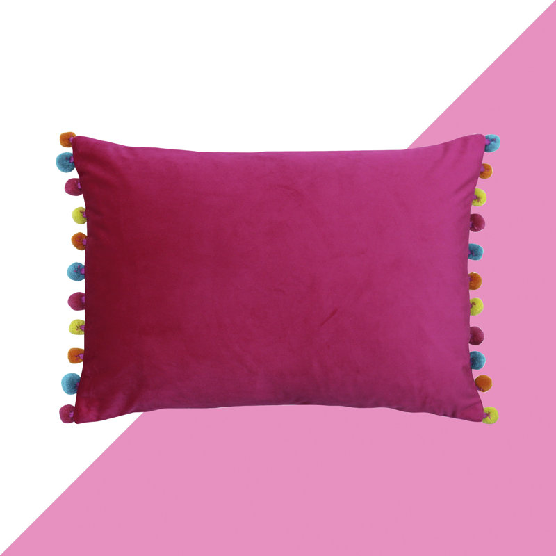 Fiesta Rectangular Scatter Cushion, Hot Pink/Yellow/Blue
